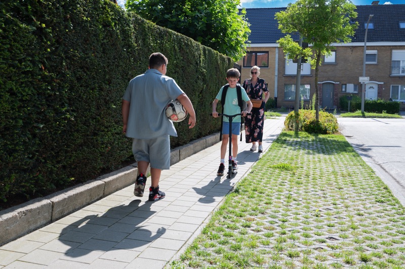 Veilige stad wandelen